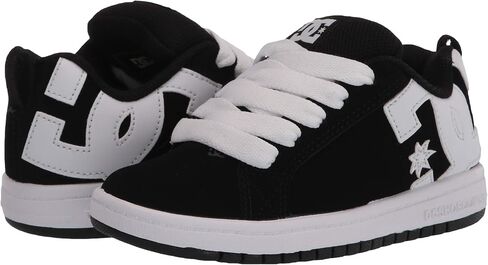 DC Boy's Court Graffik Skate Shoe, Black/White, 7 M US in Saudi Arabia