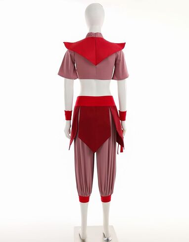 Cosplay.fm Women's Anime Cosplay Costume Female Kungfu Wear Suit with Wrist Support and Headwear in Saudi Arabia