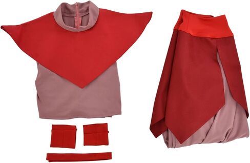 Cosplay.fm Women's Anime Cosplay Costume Female Kungfu Wear Suit with Wrist Support and Headwear in Saudi Arabia
