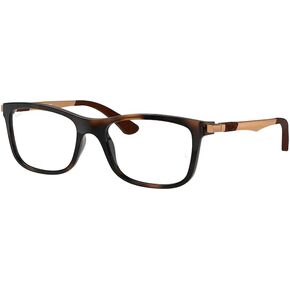 نظارات طبية مربعة الشكل من راي بان جونيور كيدز RY1549 للأولاد والبنات + حزمة مع مجموعة نظارات ديزاينر آي وير