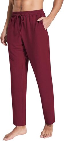 بنطال الركض الكاجوال للرجال من PEGENO مع جيوب وبنطال رياضي بخصر مطاطي in Kuwait