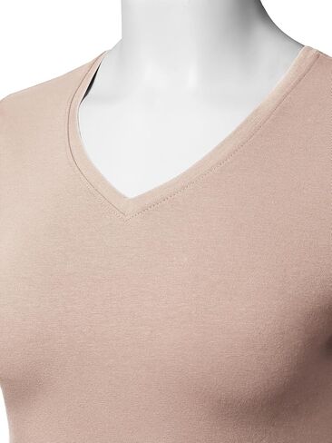 STARJJ Womens Basic Active Strethcy Slim Fit Bodycon V-Neck & Crewneck Short Sleeve T-Shirt Top (S-XL) in Kuwait