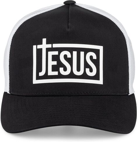 قبعة Aprojes Jesus للرجال - قبعة سائق الشاحنة المسيحية - قابلة للتعديل in Kuwait