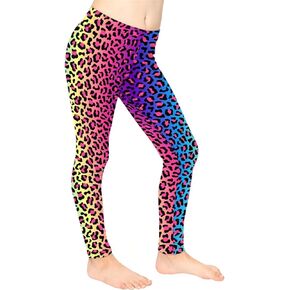 Xpyiqun الفتيات طماق اليوغا الرياضية السراويل الضيقة السراويل Activewear 4-13T in Saudi Arabia