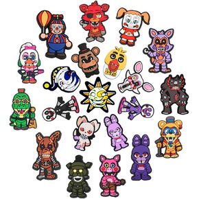 21 Pcs Cute Cartoon Shoe Charms, Game Robot Shoe Charms, Accessories For Bubble Slides, Party Favors, Charms For Clog Wristband Sandals Bracelet, Birthday Party Gift in Saudi Arabia