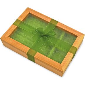 صندوق مجوهرات خشبي من Vileafy - هدايا عيد الميلاد للزوجة والأم والأصدقاء، منظم مجوهرات خشبي صلب عتيق للنساء في عيد الميلاد وعيد الميلاد وعيد الشكر in Kuwait