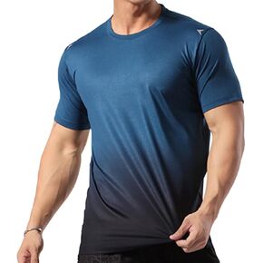 Magiftbox Mens Muscle Elastic Spandex Lightweight Workout Short Sleeve T-Shirts Gym Sweat Tee T61T62 in Kuwait