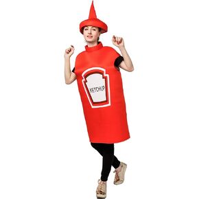 DSplay Adult Unisex Lightweight Ketchup/Yellow Mustard Costumes in Kuwait