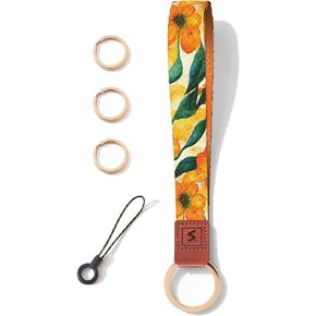 SENLLY Wristlet Lanyard Strap for Keys, Original Pattern Design Wrist Keychain Holder