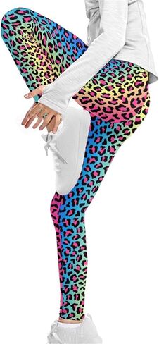 Xpyiqun الفتيات طماق اليوغا الرياضية السراويل الضيقة السراويل Activewear 4-13T in Kuwait