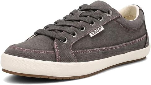 Taos Moc Star 2 Women's Sneaker - Fresh Canvas Design with Removable Footbed, Arch Support and Durable Lightweight Outsole for All Day Walking and Everyday Style Graphite Distressed 8 M US in Kuwait