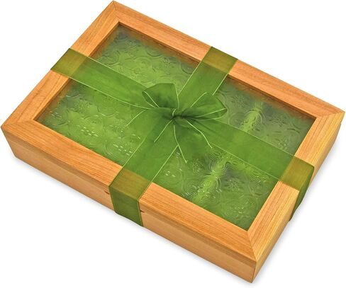 صندوق مجوهرات خشبي من Vileafy - هدايا عيد الميلاد للزوجة والأم والأصدقاء، منظم مجوهرات خشبي صلب عتيق للنساء في عيد الميلاد وعيد الميلاد وعيد الشكر in Kuwait