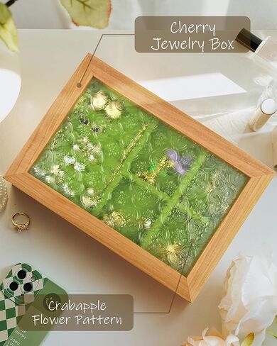 صندوق مجوهرات خشبي من Vileafy - هدايا عيد الميلاد للزوجة والأم والأصدقاء، منظم مجوهرات خشبي صلب عتيق للنساء في عيد الميلاد وعيد الميلاد وعيد الشكر in Kuwait