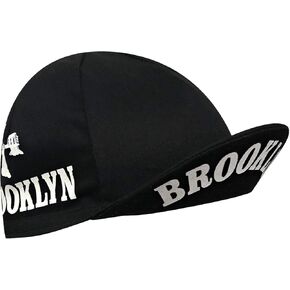 قبعة ركوب الدراجات من بروكلين سيتي - أسود مع طباعة جسر أبيض in Kuwait