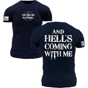 Tombstone Wyatt EARP Hell's Coming with Me US Marshal Premium Athletic Fit T-Shirt in Kuwait