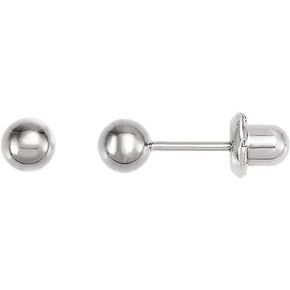Inverness 4 mm Bezel Titanium Piercing Earrings Clear cristal, Sterile Hypoallergenic for Sensitive Ears. Packaged in sterile, tamper-resistant cassettes.