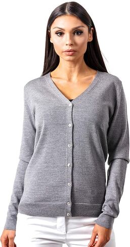 سترة KNITTONS النسائية من الكشمير الناعم من صوف ميرينو 270 جرام سترة صوفية in Kuwait