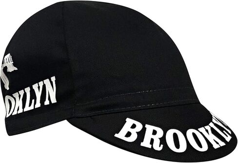 قبعة ركوب الدراجات من بروكلين سيتي - أسود مع طباعة جسر أبيض in Kuwait