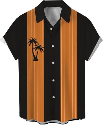Lzzidou Men's Hawaiian Shirt Short Sleeve Button Down Beach Shirts in Kuwait