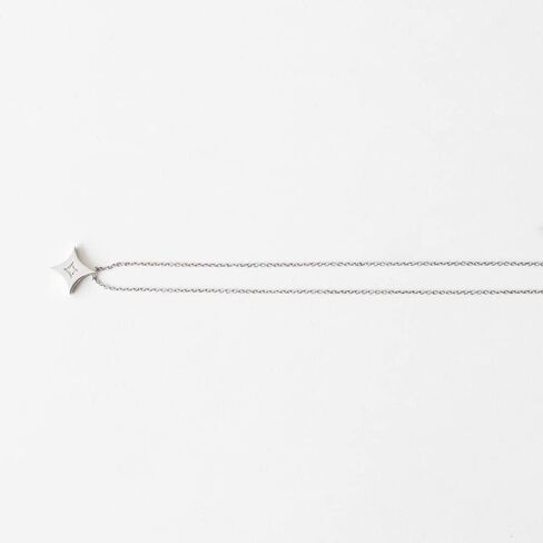 Zen Diamond Star Pendant Necklace - 0.02 Carat Geniune Diamond - Anniversary, Valentine's Day, Mother's Day, Birthday Gifts for women - Trendy 925k Sterling Silver Necklace with Jewelry Box (17.7" chain) in Kuwait