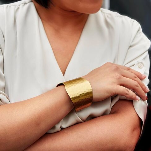 سوار تشارلي بيج للنساء | جانين سوار مفتوح الكفة الإسورة | سوار الكفة الذهب/الفضة in Kuwait