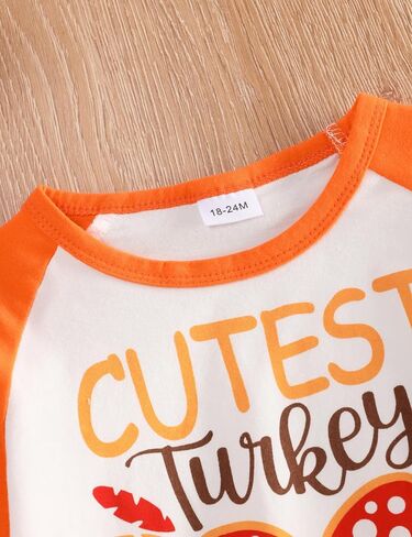 Thanksgiving Shirt Baby Coolest Turkey in Town Turkey Print Thanksgiving Clothes for Toddler Boy in Kuwait