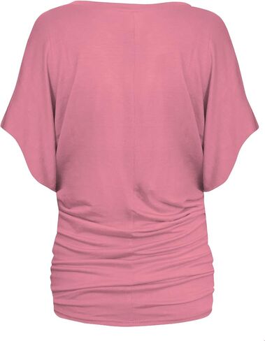 Hybrid & Company Womens Super Comfy Boat Neck Dolman Top Shirt in Kuwait