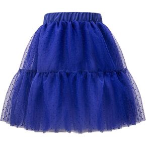 Girl's Midi Skirts -5 Layered Tulle Tutu Skirt for Kids & Teen & Toddler in Saudi Arabia