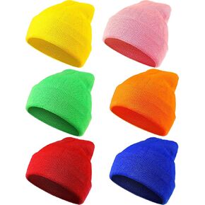 Geyoga Warm Knitted Cuffed Beanie Hats Winter Cuff Skull Cap for Men Women