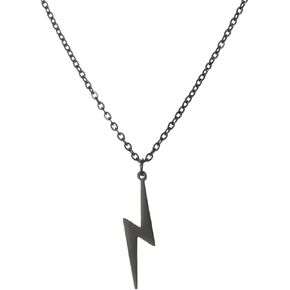 Amaxer Lightning Bolt Necklace Thunder Minimalist Pendant Thunder Pendant Chain Unisex Jewelry Charm Inspirational Gift