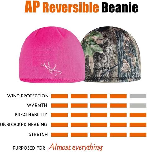 EDTREK All Purpose Reversible Beanie - Ultra Comforable and Soft Outdoors Beanie Hat in Kuwait