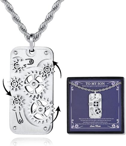 chrishine الحياة قلادة للرجال الأولاد، قلادة تململ بارد الذكرى السنوية عيد ميلاد عيد الحب هدايا عيد الميلاد له صديقها الزوج ابن حفيد الأخ الأب in Kuwait