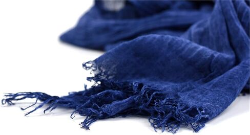 Runtlly Men's Soft Lightweight Scarves Warm Crinkle Fashion Warm Autumn Winter Scarf in Kuwait