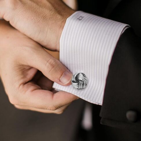 مجموعة أزرار أكمام معدنية وربطة عنق من HAWSON للرجال، وصلات أكمام مبتكرة وهدايا شريط ربطات عنق لمستوى الزفاف، وكرة القدم، وتصميمات الرموز الموسيقية in Kuwait