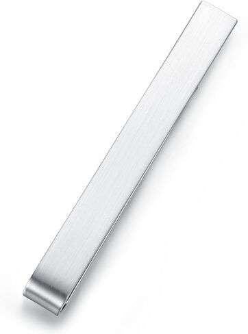 HONEY BEAR Mens Tie Clip Bar Normal Size Steel for Business Wedding Gift 5.4cm in Kuwait