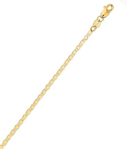 Ritastephens 14k Yellow Gold Mariner Link Foot Chain Anklet Ankle Bracelet 1.7 Mm 11 Inches in Saudi Arabia