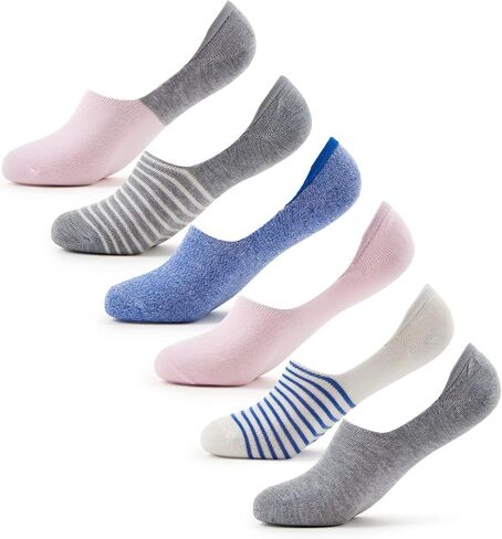 Keds Women's Low Cut Sneaker Signature Knit No Show Sock Liners 6 Pairs in Saudi Arabia