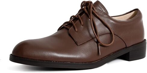 ONEENO Women's Classic Lace-up Leather Oxford in Kuwait