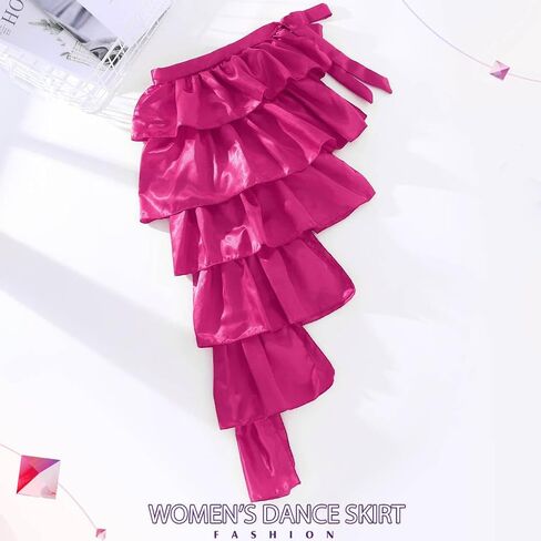 TWINKLEDE Women's Costume Skirt Belly Dance Hip Scarf Latin Dance Skirts Festival Party Skirt for Adult Girls in Saudi Arabia