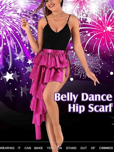 TWINKLEDE Women's Costume Skirt Belly Dance Hip Scarf Latin Dance Skirts Festival Party Skirt for Adult Girls in Saudi Arabia