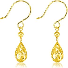 Solid 18k Gold Ball Earrings for Women Real Gold, Cute Push Back Italian Beaded Stud Earrings Tiny Gift for Girls, Pure Gold With Certificate Fine Bride Jewelry for Wedding