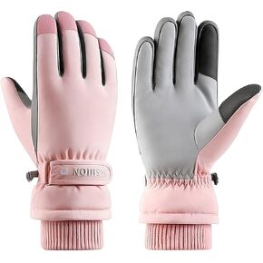 Andiker Women Winter Ski Gloves, Waterproof Touchscreen Snowboard Gloves, Windproof Warm Snow Gloves for Skiing Running and Cycling in Kuwait