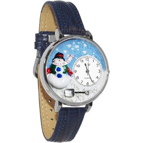 هدايا غريبة الأطوار ساعة رجل الثلج ثلاثية الأبعاد | لمسة نهائية ذهبية أو فضية كبيرة أو صغيرة | الجدة الممتعة الفريدة | مصنوع يدويًا في الولايات المتحدة الأمريكية in Kuwait