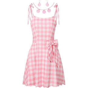 فستان Ruimeier النسائي للبالغين باللون الوردي، فستان الهالوين التنكري لحفلات الأميرات مع الملحقات in Kuwait