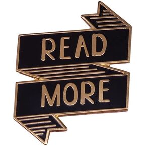 دبوس بروش مطلي بالمينا لمحبي الكتب وشنطة الظهر والقبعات والياقة للنساء والرجال، اكسسوارات مجوهرات عصرية، معدن، بدون احجار كريمة in Kuwait