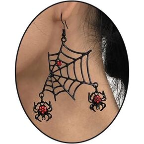 Spider Earrings for Women Spider Web Earrings Halloween Themed Spider Earrings Dangling Halloween Animal Earrings Jewelry Gifts in Kuwait