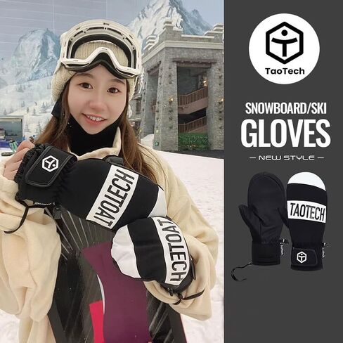 قفازات TaoTech على الجليد لحماية المعصم مجهزة وقفازات التزلج للرجال والنساء مع واقي مقاوم للماء 5 أصابع داخلية in Kuwait