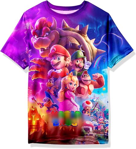 Kids Anime Shirt Cosplay Short Sleeve Fashion Cartoon Novelty T-Shirt 3D Shirt Boys' and Girls' Clothing in Saudi Arabia