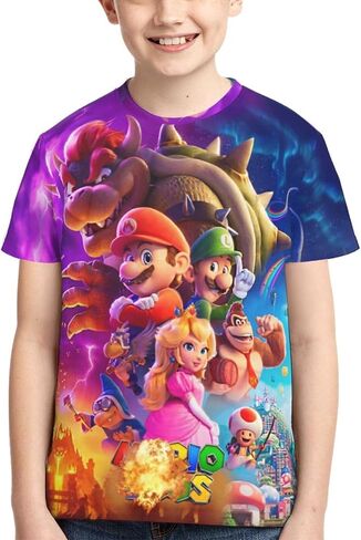 Kids Anime Shirt Cosplay Short Sleeve Fashion Cartoon Novelty T-Shirt 3D Shirt Boys' and Girls' Clothing in Saudi Arabia