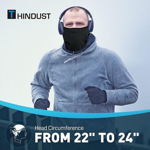 قناع تزلج بالاكلافا للشتاء من THINDUST، قناع وجه بالاكلافا حراري من الصوف المقاوم للرياح، غطاء رأس لتدفئة الرقبة للرجال والنساء in Kuwait